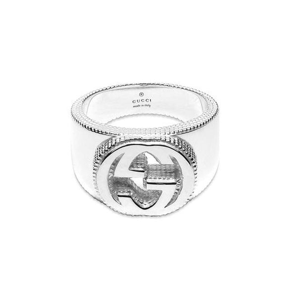 Double Gucci Interlocking Gucci Wide Ring